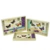 Northlight Ivory & Violet Vintage Style Butterfly Rectangular Serving Tray Set -Michaels Decor Sale D236821S 1