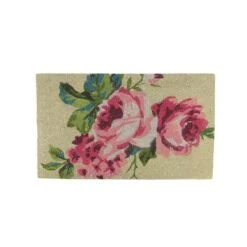 Northlight Pink & Green Spring Floral Doormat 5 Northlight Pink & Green Spring Floral Doormat -Michaels Decor Sale D237010S 1 1