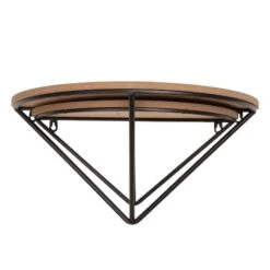 Glitzhome® Farmhouse Metal & Wooden Triangle Floating Shelf Set -Michaels Decor Sale D238284S 5