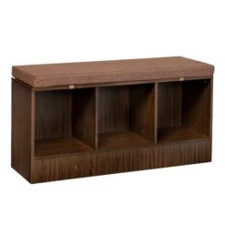 Honey Can Do Deep Espresso Entryway Bench With Storage Shelves -Michaels Decor Sale D238837S 5