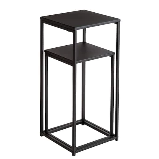 Honey Can Do Square Black Side Tables Set 9 Honey Can Do Square Black Side Tables Set - Image 7