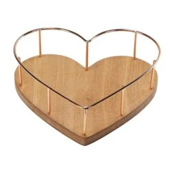 9" Heart Shaped Tray With Wooden Base -Michaels Decor Sale D266083S 2