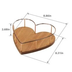 9" Heart Shaped Tray With Wooden Base -Michaels Decor Sale D266083S 6