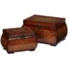 Brown Decorative Lacquered Wood Chests Set -Michaels Decor Sale D293001S 1