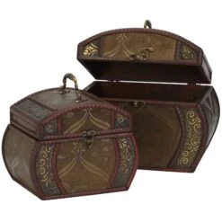 Brown Decorative Chests Set -Michaels Decor Sale D293003S 2