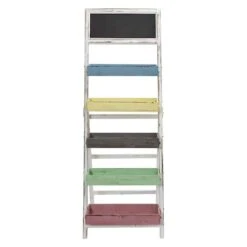 5-Tier Colorful Farmhouse Stand With Chalkboard -Michaels Decor Sale D293135S 2