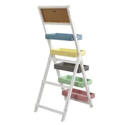 5-Tier Colorful Farmhouse Stand With Chalkboard -Michaels Decor Sale D293135S 4