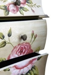 3-Drawer Antique Night Stand With Floral Art -Michaels Decor Sale D293146S 14