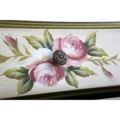 3-Drawer Antique Night Stand With Floral Art -Michaels Decor Sale D293146S 16