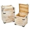 Decorative White Wash Storage Box Trunks Set -Michaels Decor Sale D293147S 1