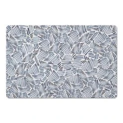 Navy Watercolor Pattern Floor Mat