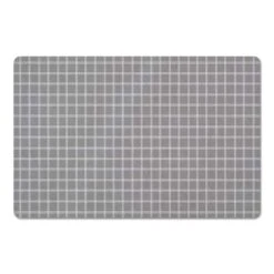 White Lines On Gray Floor Mat