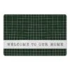 Dark Green And White Pencil Grid Floor Mat -Michaels Decor Sale D294882S 1