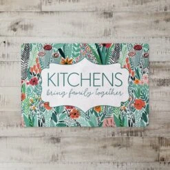 Floral Kitchens Bring Family Together Floor Mat -Michaels Decor Sale D294909S 2