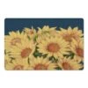 Blue With Yellow Sunflower Bunch Floor Mat -Michaels Decor Sale D294951S 1