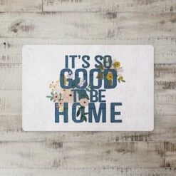 White With Blue It's So Good To Be Home Text Floor Mat -Michaels Decor Sale D294959S 2