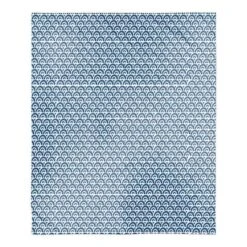 Scallop Sherpa Fleece Blanket