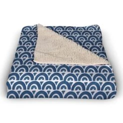Scallop Sherpa Fleece Blanket -Michaels Decor Sale D295063S 2