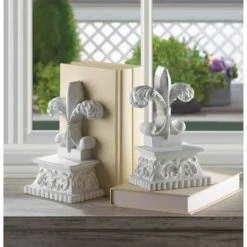 8.5" Fleur-De-Lis Decorative Bookends 7 8.5" Fleur-De-Lis Decorative Bookends -Michaels Decor Sale D296731S 3