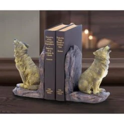 5.5" Howling Wolf Bookends -Michaels Decor Sale D296743S 2