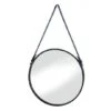 Hanging Mirror With Faux Leather Strap -Michaels Decor Sale D296839S 1