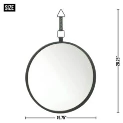 Round Mirror With Leather Strap 7 Round Mirror With Leather Strap -Michaels Decor Sale D296849S 3