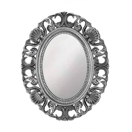 Silver Scallop Wall Mirror 3 Silver Scallop Wall Mirror
