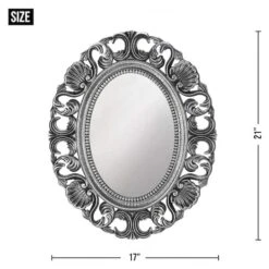 Silver Scallop Wall Mirror 7 Silver Scallop Wall Mirror -Michaels Decor Sale D296850S 3