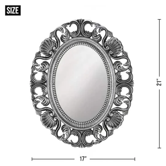 Silver Scallop Wall Mirror 5 Silver Scallop Wall Mirror - Image 3