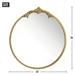 28" Ornate Gold Wall Mirror -Michaels Decor Sale D296852S 3