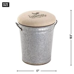 18.5" Farmhouse Stool -Michaels Decor Sale D297130S 4