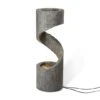 Glitzhome® 3.5ft. Curving Shaped Outdoor LED Fountain Gray -Michaels Decor Sale D303613S 1