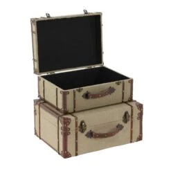 Beige Wood Vintage Trunk Set -Michaels Decor Sale D305077S 6