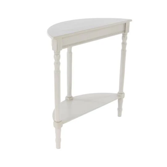 32" Light Gray Traditional Wooden Console Table 9 32" Light Gray Traditional Wooden Console Table - Image 7