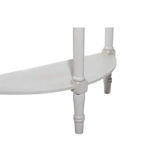 32" Light Gray Traditional Wooden Console Table 7 32" Light Gray Traditional Wooden Console Table - Image 5