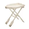 25" White Chinese Fir Coastal Accent Table -Michaels Decor Sale D305120S 1