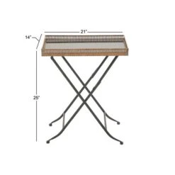 25" Gold Iron & Marble Traditional Accent Table -Michaels Decor Sale D305131S 5