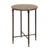 2ft. Black Iron & Brown Marble Traditional Accent Table -Michaels Decor Sale D305171S 1