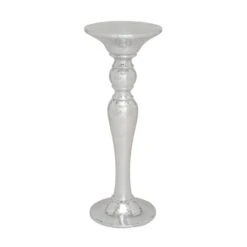 3ft. Silver Polystone Glam Pedestal Table 9 3ft. Silver Polystone Glam Pedestal Table -Michaels Decor Sale D305198S 1 1