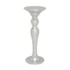 3ft. Silver Polystone Glam Pedestal Table 2 3ft. Silver Polystone Glam Pedestal Table -Michaels Decor Sale D305198S 1