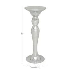 3ft. Silver Polystone Glam Pedestal Table 12 3ft. Silver Polystone Glam Pedestal Table -Michaels Decor Sale D305198S 5