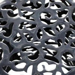 18" Silver Hollow Aluminum Contemporary Stool -Michaels Decor Sale D305223S 6