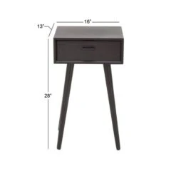28" Black Pine Modern Accent Table -Michaels Decor Sale D305228S 8