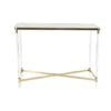 3.5ft. Clear Contemporary Acrylic Console Table 1 3.5ft. Clear Contemporary Acrylic Console Table -Michaels Decor Sale D305289S 1
