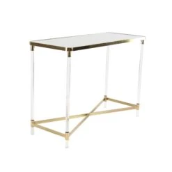 3.5ft. Clear Contemporary Acrylic Console Table -Michaels Decor Sale D305289S 2