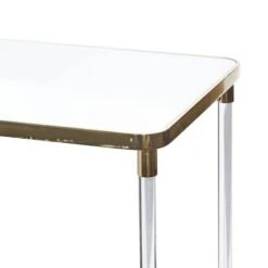 3.5ft. Clear Contemporary Acrylic Console Table -Michaels Decor Sale D305289S 6