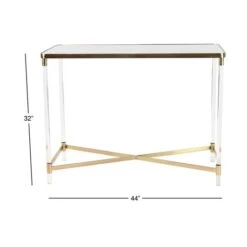 3.5ft. Clear Contemporary Acrylic Console Table -Michaels Decor Sale D305289S 7