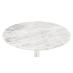 2ft. White Marble And Aluminum Traditional Accent Table -Michaels Decor Sale D305294S 3