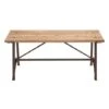 3.5ft. Beige Chinese Fir And Metal Industrial Bench -Michaels Decor Sale D305299S 1