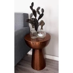 20'' Metal Vintage Accent Table Bronze 17 20'' Metal Vintage Accent Table Bronze -Michaels Decor Sale D305330S 7